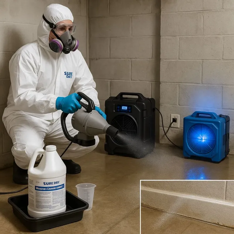 Sanitization and Odor Removal process in Edgewood, FL